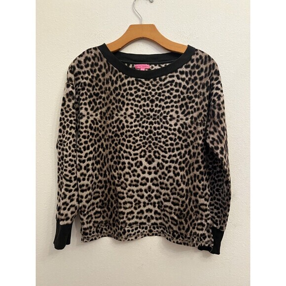 BETSEY JOHNSON BROWN ANIMAL PRINT PULLOVER SWEATER SMALL (L8) - Picture 1 of 5